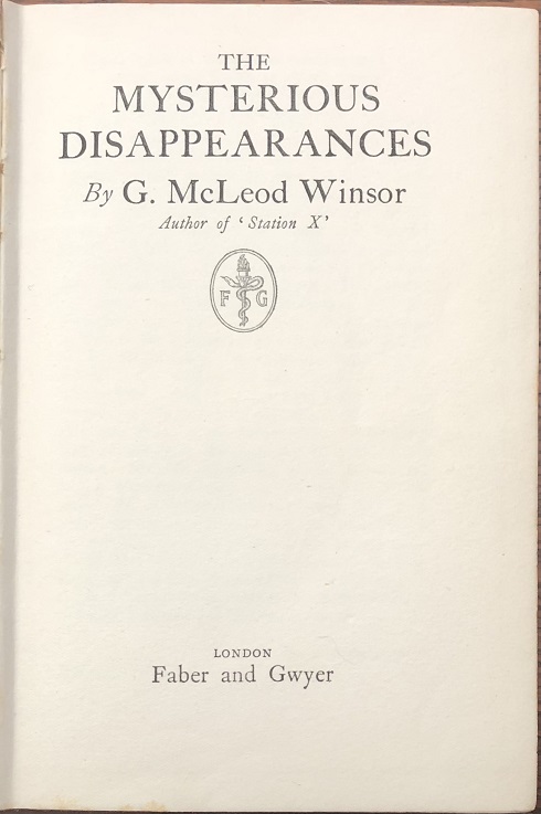The Mysterious Disappearances.