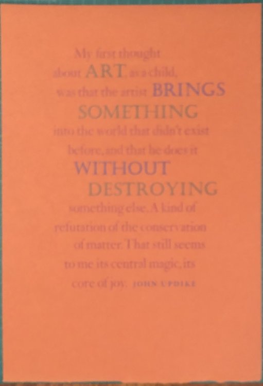 My first thought about ART, as a child .