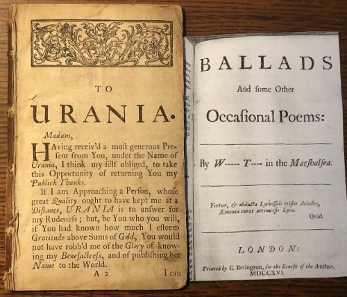 Ballads and Some Other Occasional Poems: By W--- T--- in the Marshalsea.