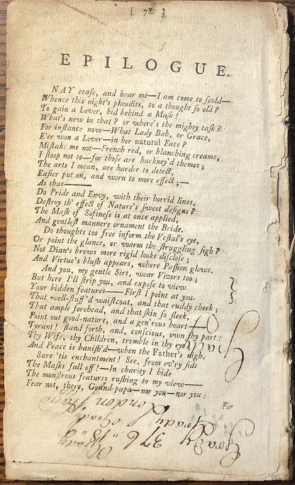 The Belle's Stratagem: A Comedy, of Five Acts; as it is now Performing At The Theatre In Smock-Alley. By Mrs. Cowley.