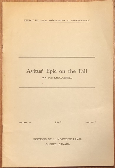 Avitus' Epic on the Fall.
