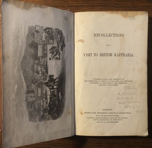 Recollections of a Visit to British Kaffraria.