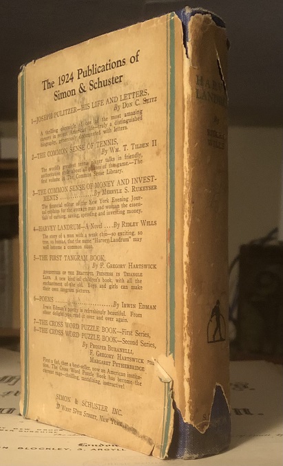 Harvey Landrum. A Novel.