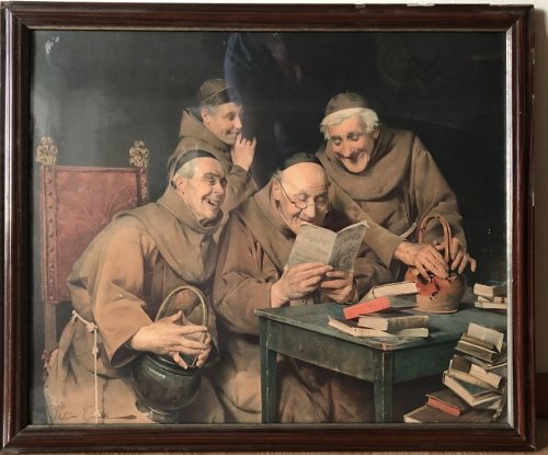 The Merry Monks / A Good Joke / An Amusing Interlude. Chromolithograph.