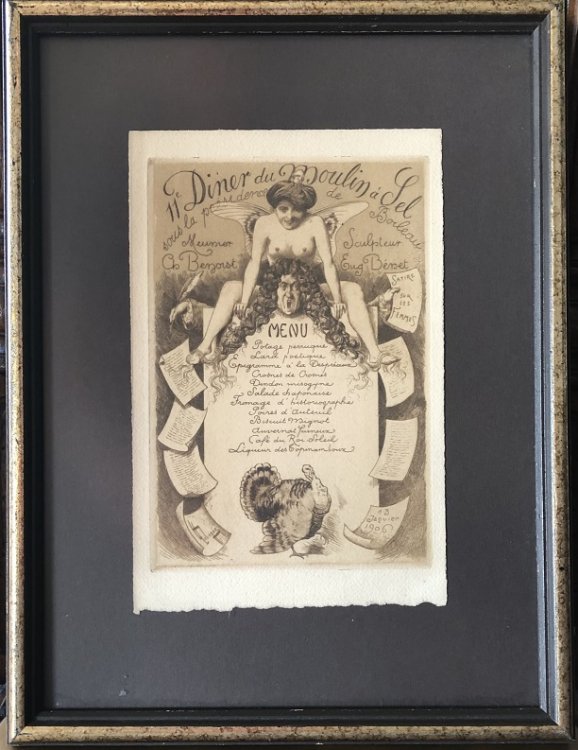 11e Dner du Moulin Sel, le 13 janvier 1906, sous la prsidence de Boileau.