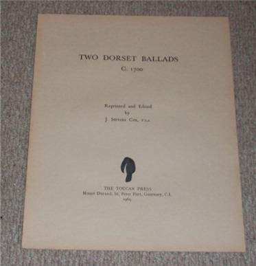 Two Dorset Ballads. C.1700.