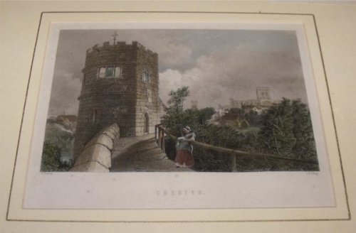 Attractive original steel engraving of Chester.