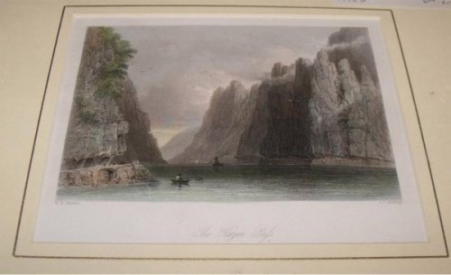 Attractive original steel engraving of the Kazan Pass. From “The Beauties of the Bosphorus”.