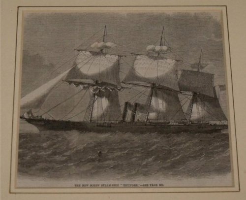 The New Screw Steamship “Thunder”. From Illustrated London News.