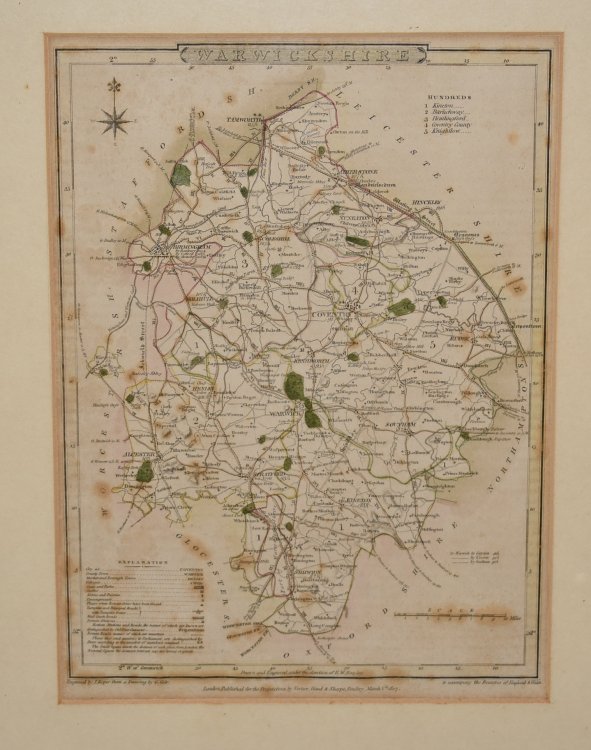 Warwickshire. Engraved by J.Roper from a Drawing by G.Cole.