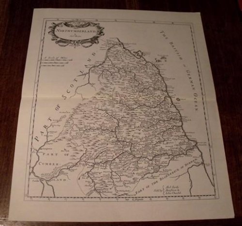 Map of Northumberland.