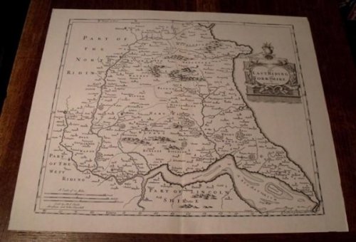Map of East Riding of Yorkshire.