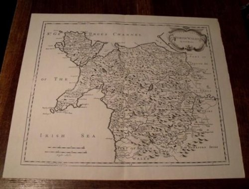 Map of North Wales.