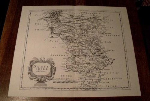 Map of Darbyshire.