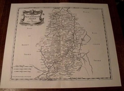 Map of Nottinghamshire.
