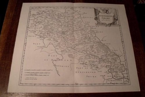 Map of Northamptonshire.