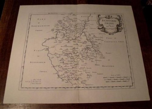 Map of Bedfordshire.