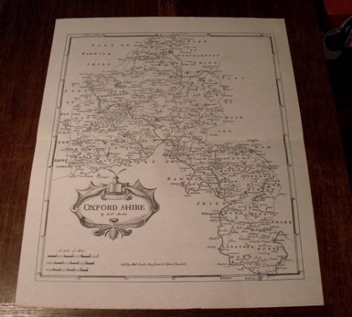 Map of Oxford. Oxfordshire.