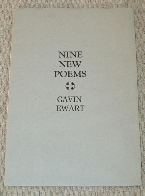 Nine New Poems. Signed limited edition.