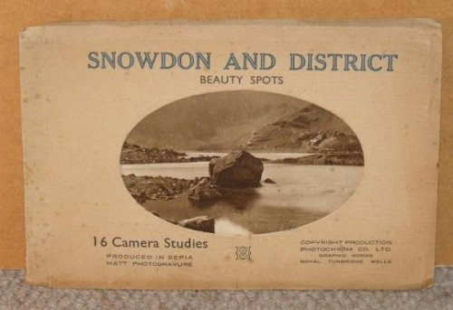 Snowdon and District Beauty Spots. 16 Camera Studies produced in Sepia Matt Photogravure.