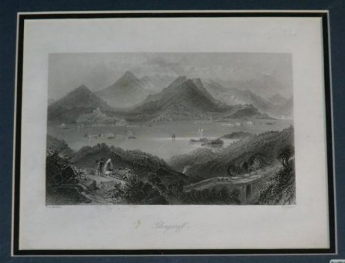 Glengariff. Original engraving of Glengariff in Co.Cork, Ireland.