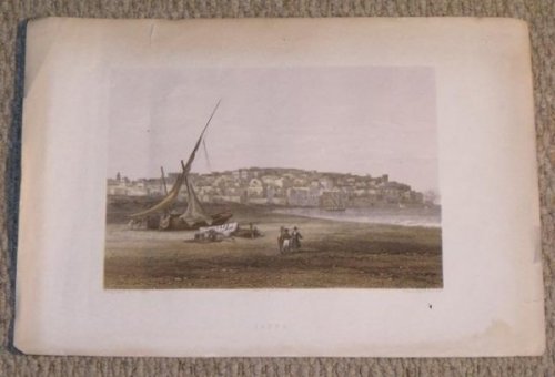 Jaffa. Engraving taken from a photograph and printed in colour.