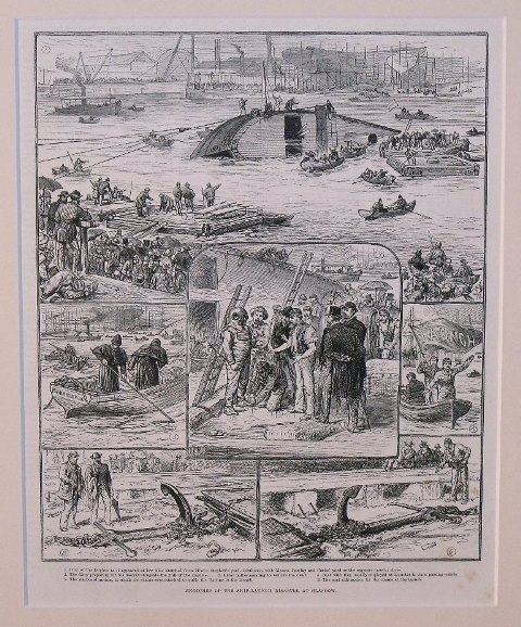 Sketches Of The Ship-Launch Disaster at Glasgow