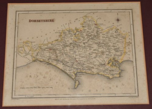 ORIGINAL ENGRAVED MAP OF Dorsetshire. Engraved for LEWIS's “Topographical Dictionary” and drawn by R. Creighton. From: “AN ATLAS comprising Maps of the Several Counties, divided into Unions….”.