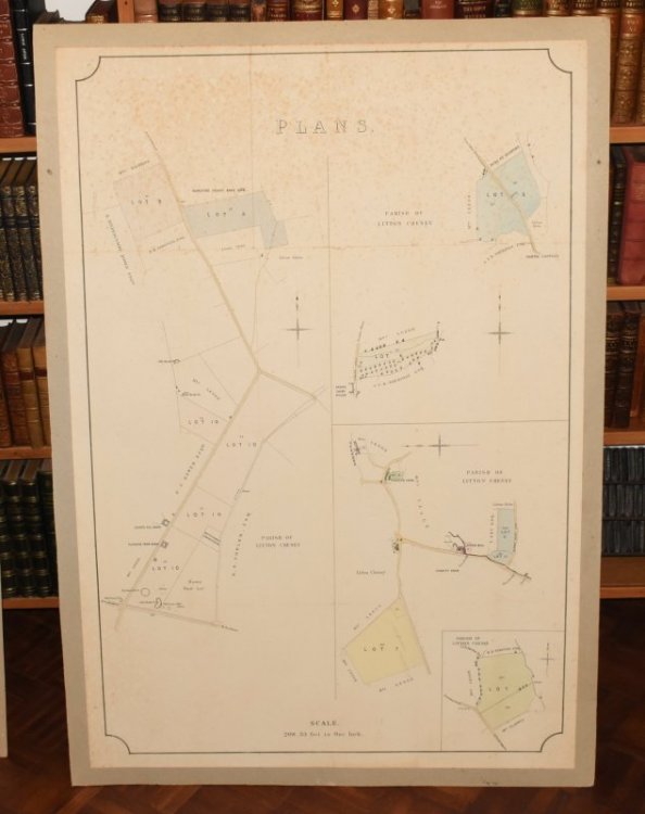 Plan of Court Estate in the Parish of Litton Cheney, Dorset 1912 Plus another Companion Plan This Plan would accompany the Sale Catalogue. To be offered for Sale by Auction. At the Property Sale Room, Dorchester on Wednesday, May 22nd 1912.