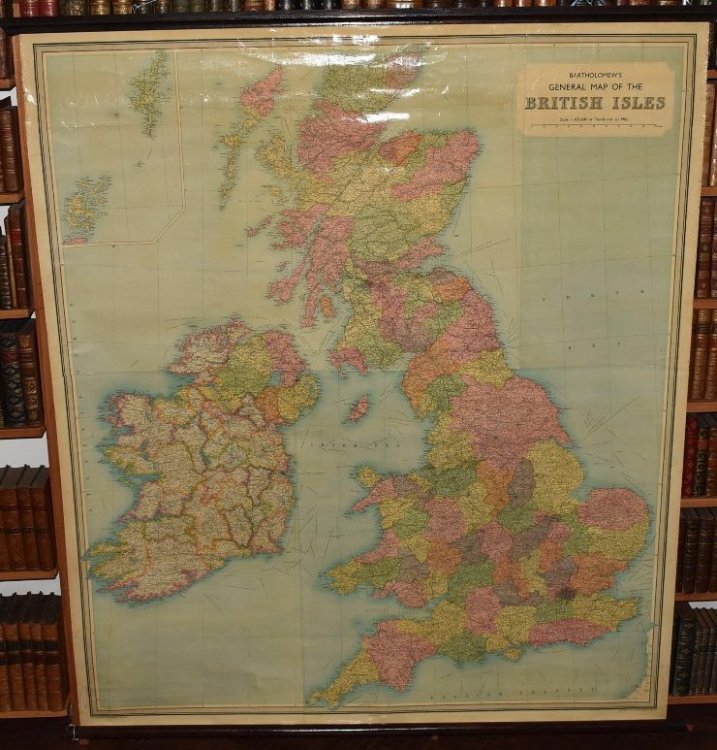 BARTHOLOMEW’S GENERAL MAP OF THE BRITISH ISLES Tenth inch to mile. Scale I:633600