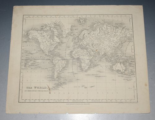 THE WORLD on MERCATORS PROJECTION.