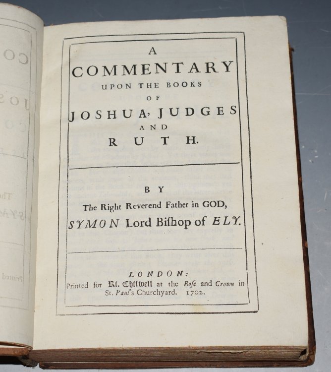 A Commentary Upon The Books of Joshua, Judges and Ruth.