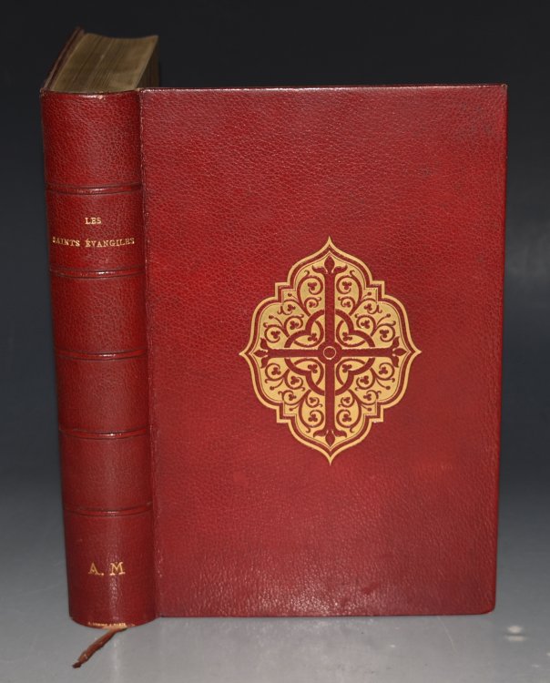 Les Saints Evangiles. Traduction de Lemaistre De Sacy. Nouvelle Edition Revue D’Apres Les Meilleurs Textes. Illustrations de Mm. Tony Johannot, Cavelier, Gerard-Seguin et Breviere.
