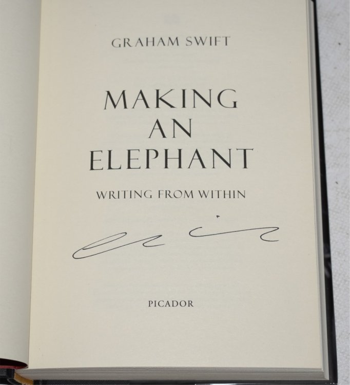 Making an Elephant. Writing from Within. Signed first edition.