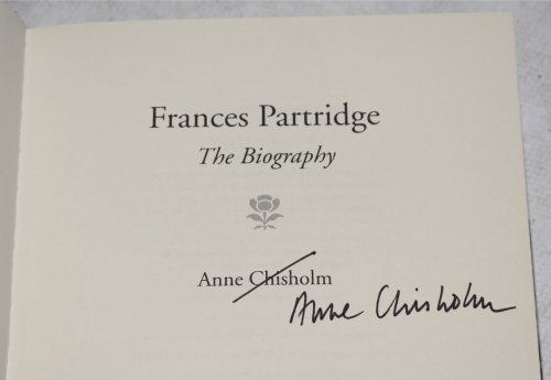Frances Partridge. The Biography. Signed first edition.