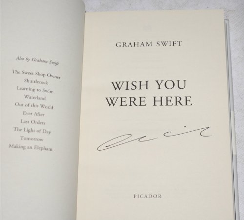 Wish You Were Here. Signed first edition.