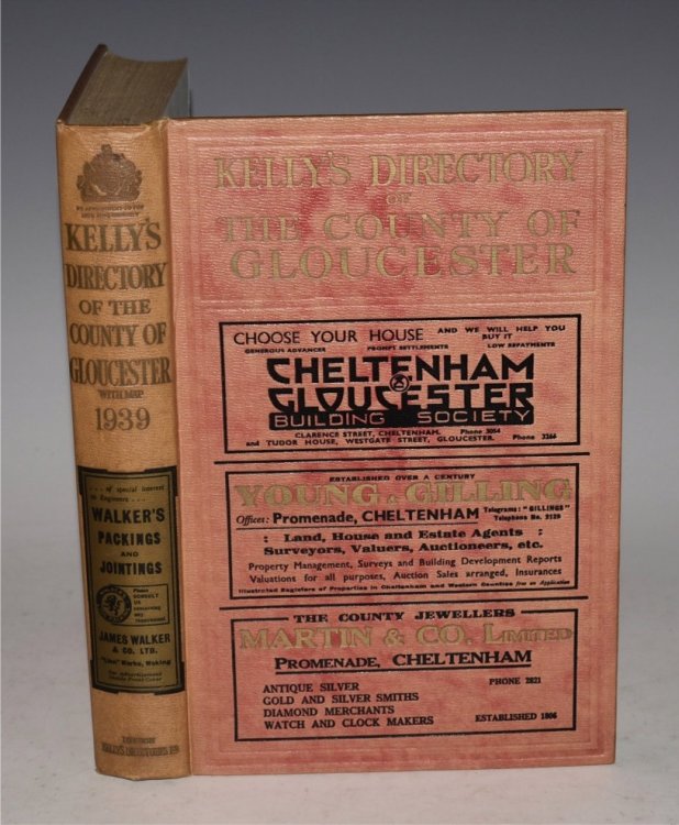 Kelly's Directory of The County of Gloucester. 1939. With Coloured Map.