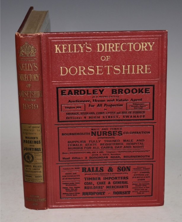 Kelly's Directory of Dorsetshire. 1939. With Coloured Map.