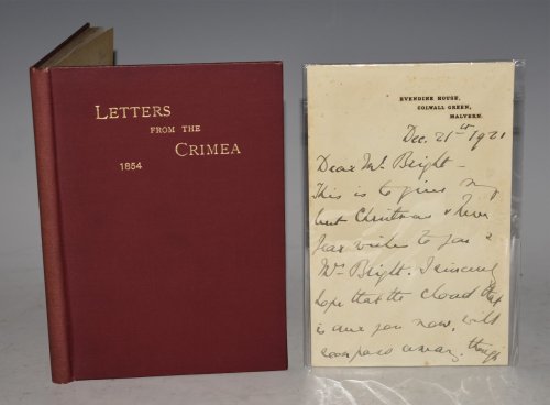 Letters from Turkey and The Crimea 1854. Signed Copy + ALS.