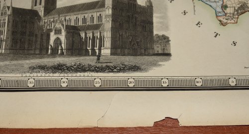 Original Engraved Antique Map of the County of WILTS. Wiltshire From an actual Survey made in the years 1819 & 1820