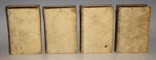 Herrn L. E. Du-Pin, Kurser-Begriff, der gansen Kirchen-Historie. Von unfang der Welt biss auf unsere zeit as Frag und Antwort, bestehend / davon der erste theil die historie altes un neues testaments praesentiret / aus dem franzohsischen in das hoch-teuts uberseset von G.M.H. In Four Volumes.