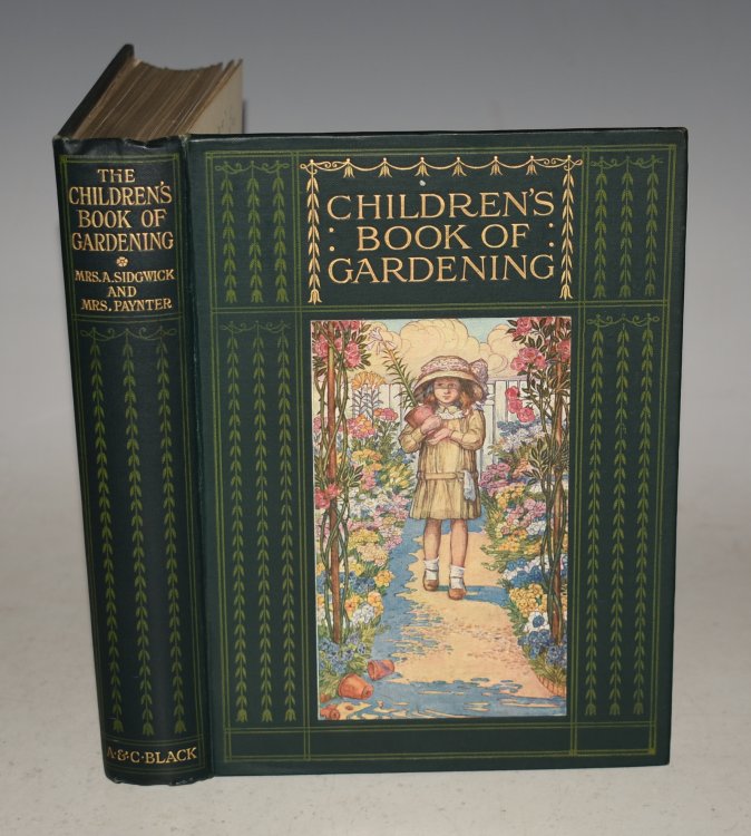 The Children’s Book Of Gardening. With twelve full-page illustrations in colour from drawings by Mrs Cayley-Robinson.