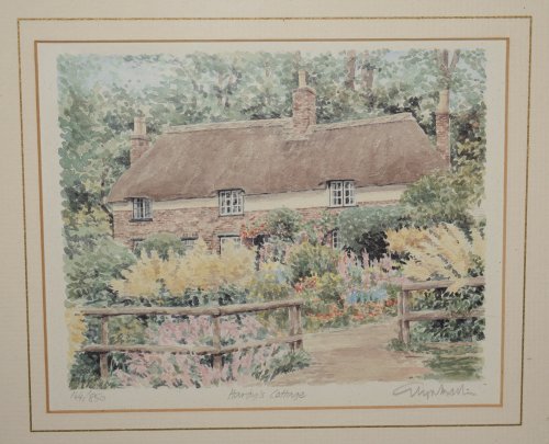 Hardy's Cottage Signed Limited Edition Watercolour Print.