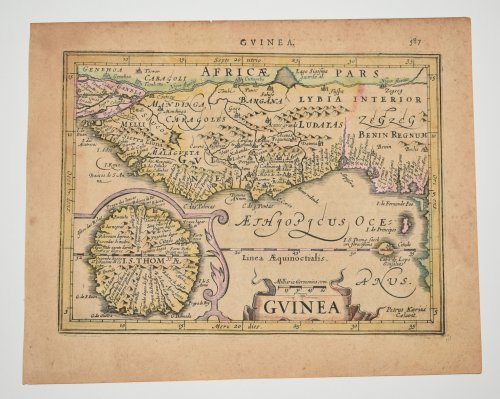 AN ORIGINAL ENGRAVED MAP OF Guinea, Africa.
