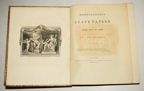 Miscellaneous State Papers, From 1501 To 1726. In Two Volumes.