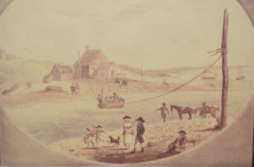 Original Aquatint View of The Ferry & Passage-House of Portland. DORSET PLATE VIII From In Love’s Picturesque views of Weymouth