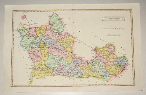 ORIGINAL ENGRAVED antique map of Berkshire. From CAMDEN's Britannia.