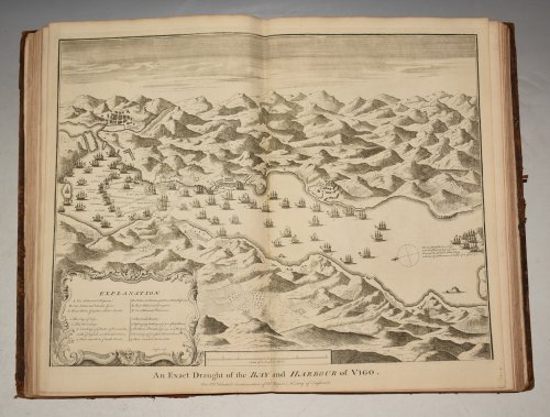 Original Copper Engraved exact draught of the bay and Harbour of Vigo.