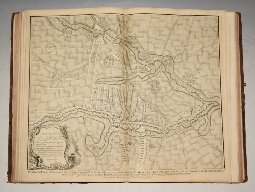 Original Copper Engraved Plan of the Lines of Brabant Forced July 18, 1705 by the Army of ye Allies, commanded by His Grace the Duke of Marlborough, & Felt-Marshall D'Averquerque.