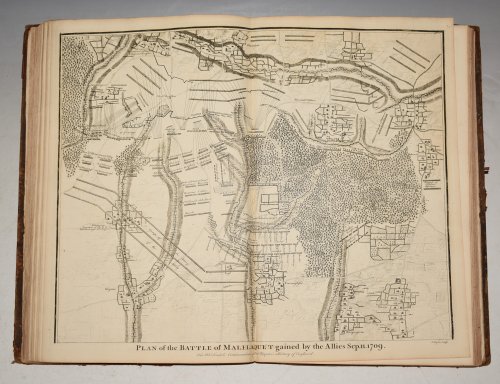 Original Copper Engraved Plan of the Battle of Malplaquet Gained By the Allies Sept. 11. 1709.